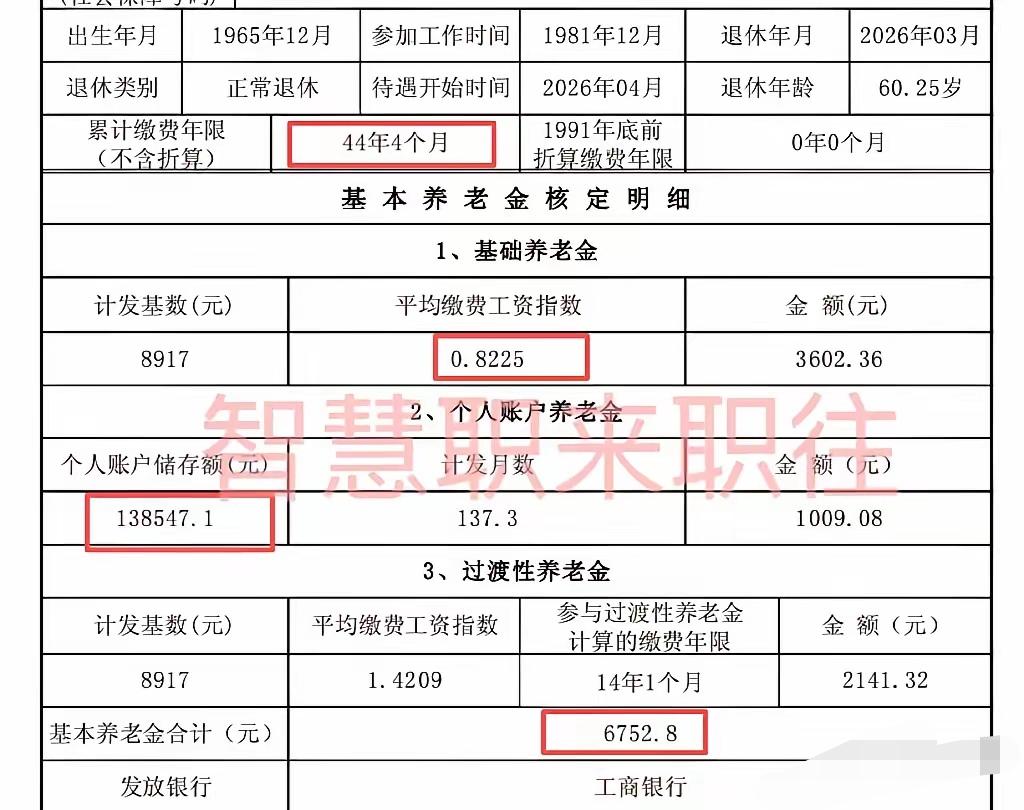 天花板级别的养老金