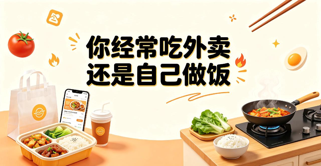 你经常吃外卖还是自己做饭