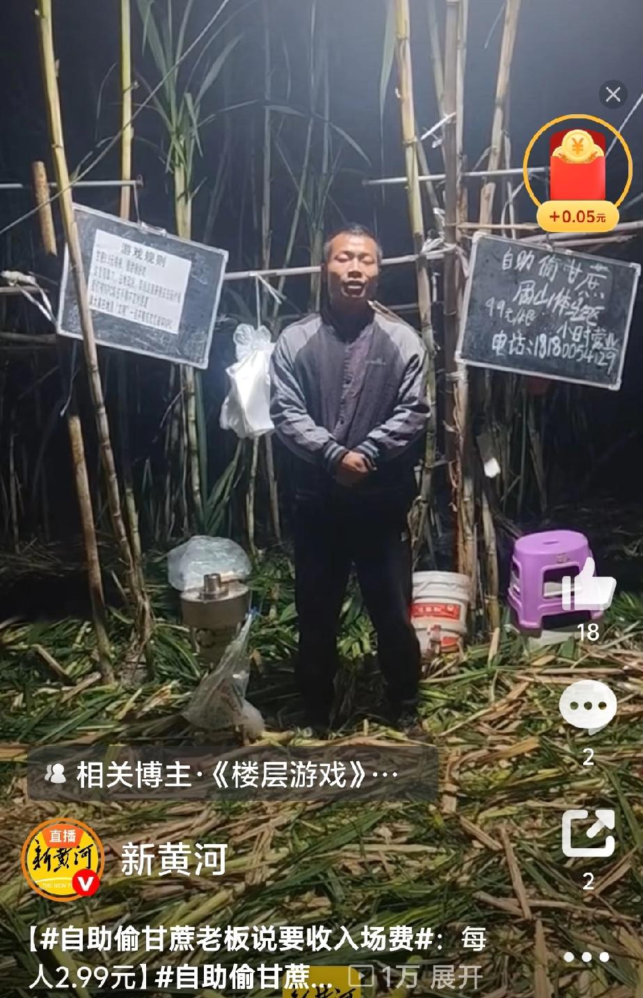 脑瓜真是好东西！做生意不怕没钱挣，就怕没有脑子。看看甘蔗农场大叔的“真人偷甘