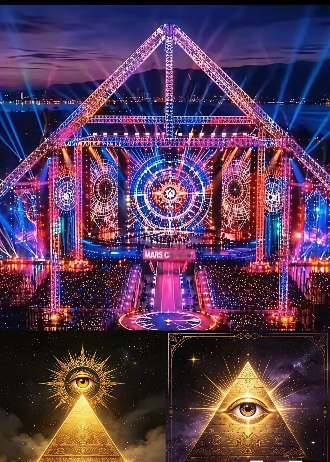 我去，这不西方的全知之眼嘛太瘆得慌了，那个所谓的“全知之眼”符号，竟然堂而皇