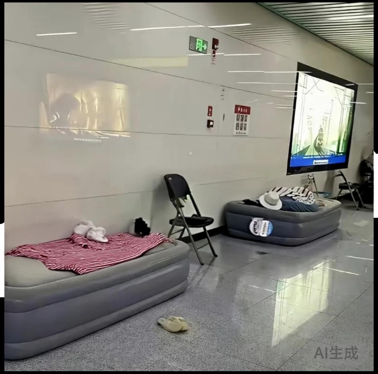 最近看到一个图片，说是在某地的地铁里面拍的照片，首先声明不是在广州的地铁站里面拍