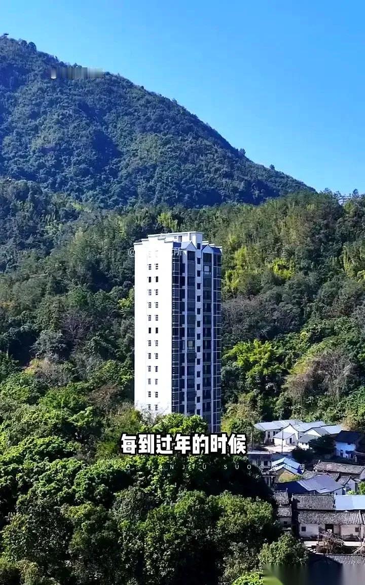 刷到广东揭阳那栋16层自建房，我承认我破防了。一栋楼，16层，两千平，电梯直达