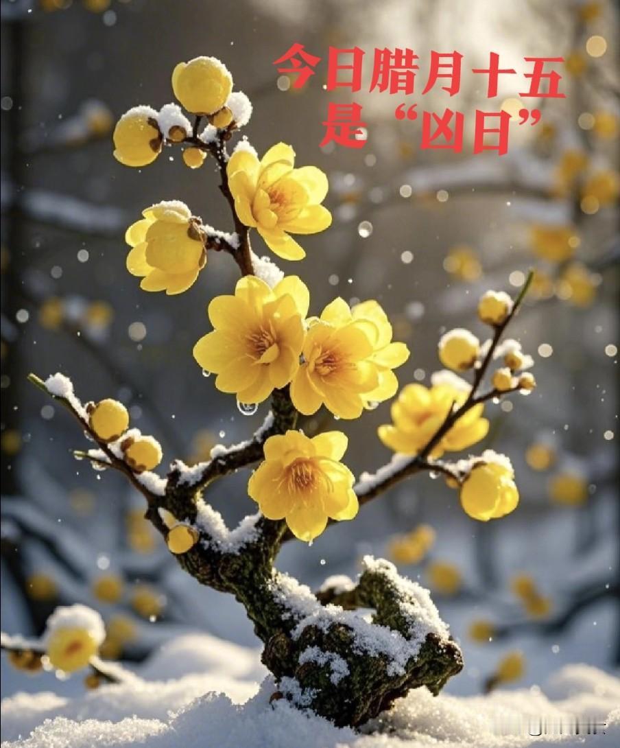 “今日腊月十五是“凶日”，牢记：1不碰，2不睡，3不做，别大意了腊月十五是春节