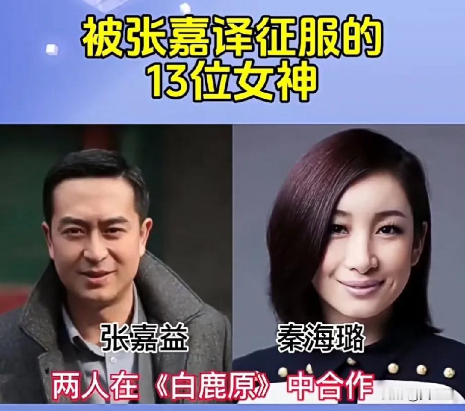 和张嘉泽合作的荧屏女演员，个个都很优秀。张嘉译合作过的女演员，从闫妮到宋佳，从