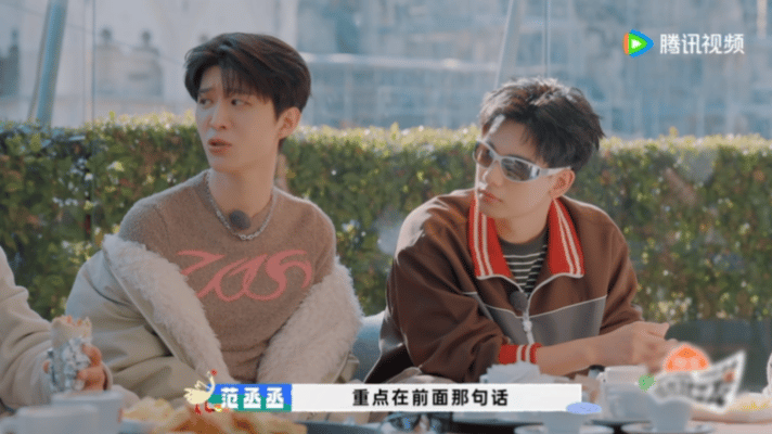 沈腾说陈伟霆胳膊比黄景瑜还壮陈伟霆的肌肉确实不容小觑，沈腾一语道破天机，黄景瑜