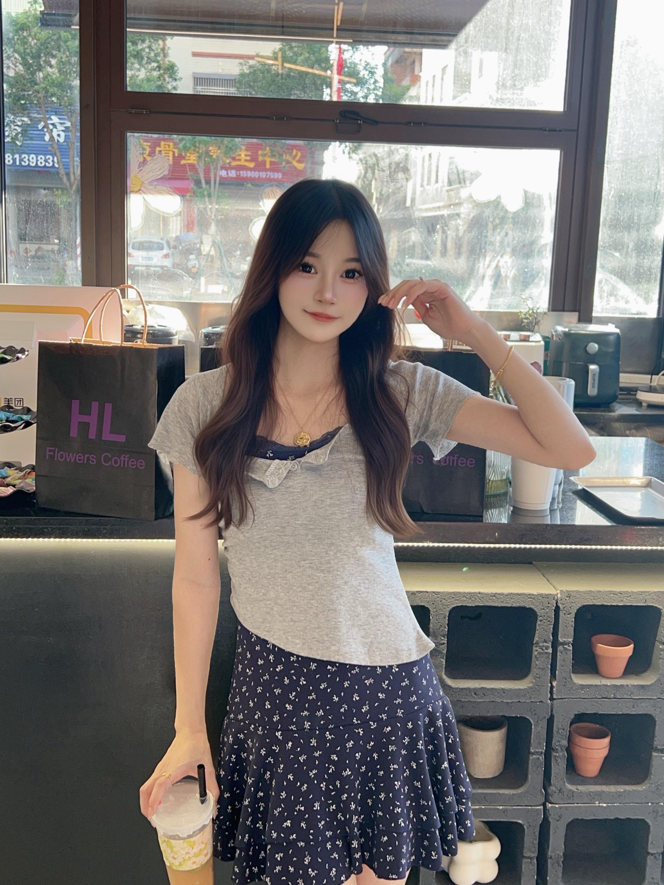 少女感夏日ootd 原相机ootd穿搭 自由感拍照