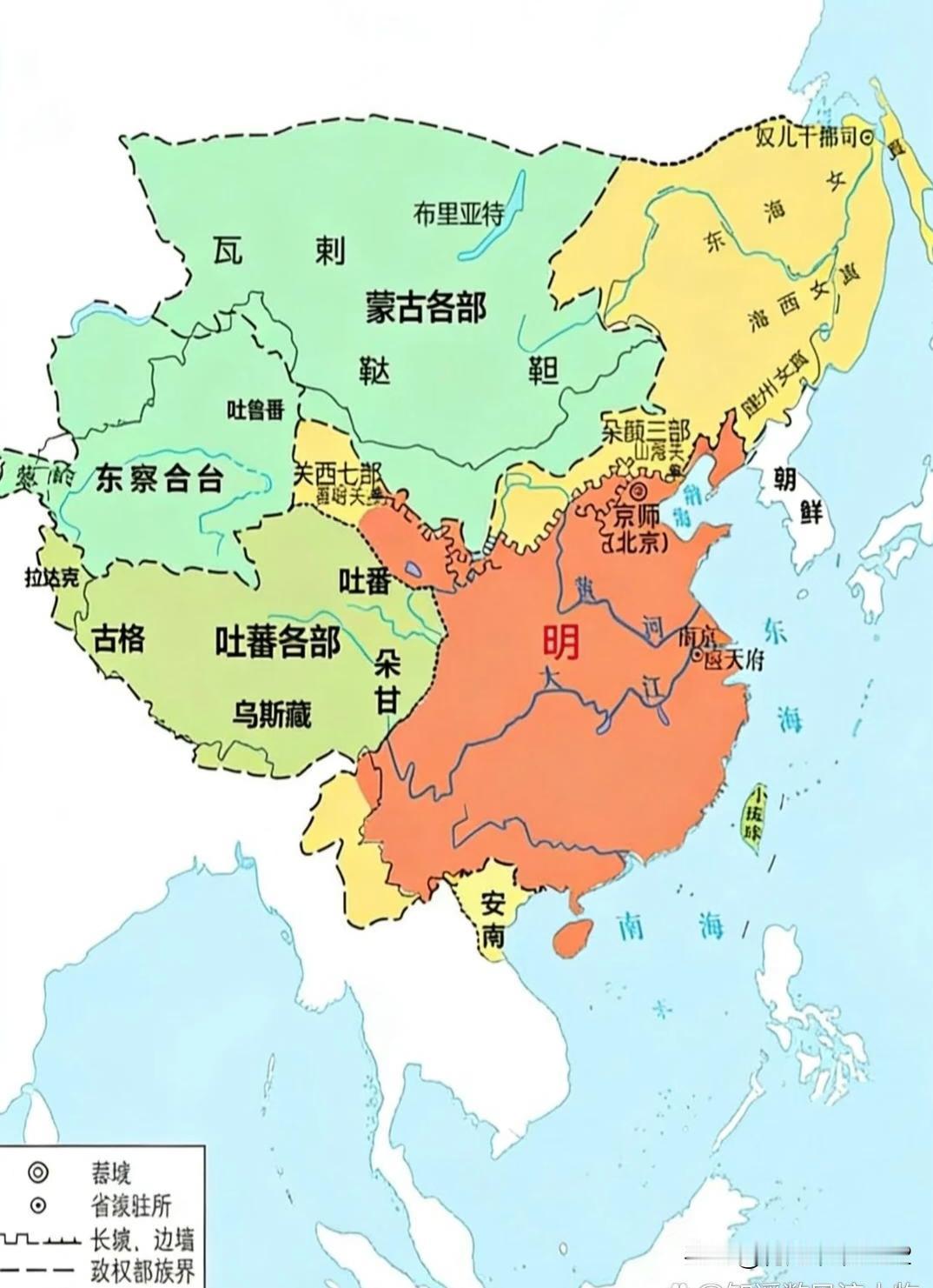 明朝后期周边局势！化解之道，已慢慢消失！明朝整体存在了276年，到1600年后