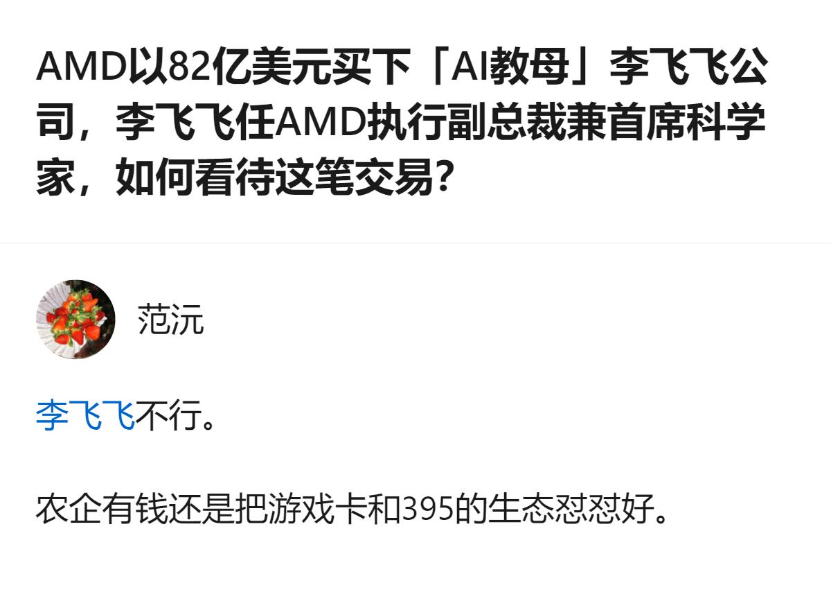 从现有信息看，这笔82亿美元的AMD收购交易，核心是获取李飞飞团队的世界模型研发