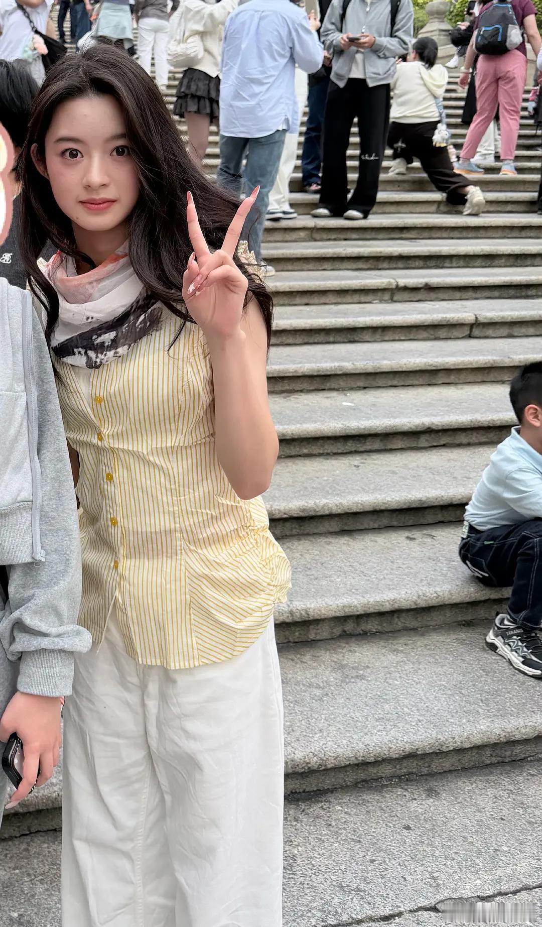 甜甜在澳门玩被偶遇了很生的图