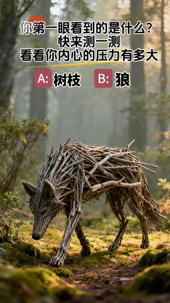 你第一眼看到的是什么？快来测一测，看看你内心的压力有多大。你第一眼看到的是什么