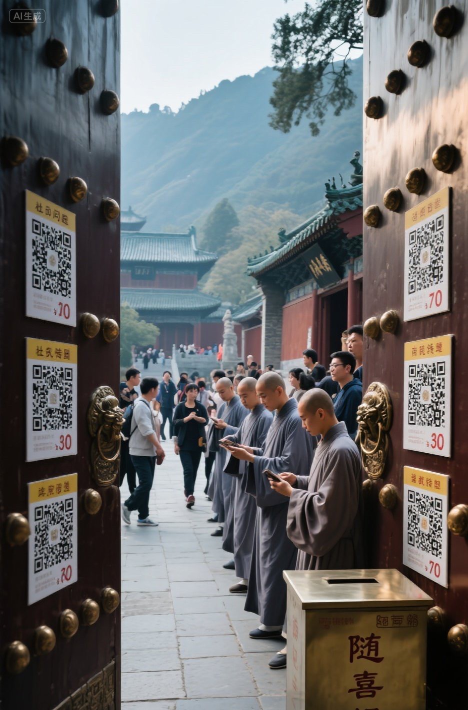 说实话，少林寺出事，我一点都不意外。你去少林寺看看，一进山门不是佛号，是扫码。