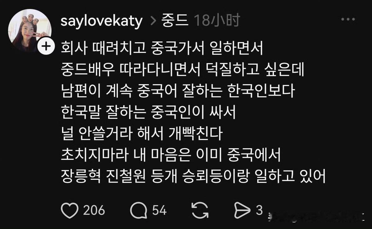 现在文化输出在韩国也算蛮成功的，有部分韩国网民准备辞职来中国追星。想到很多年
