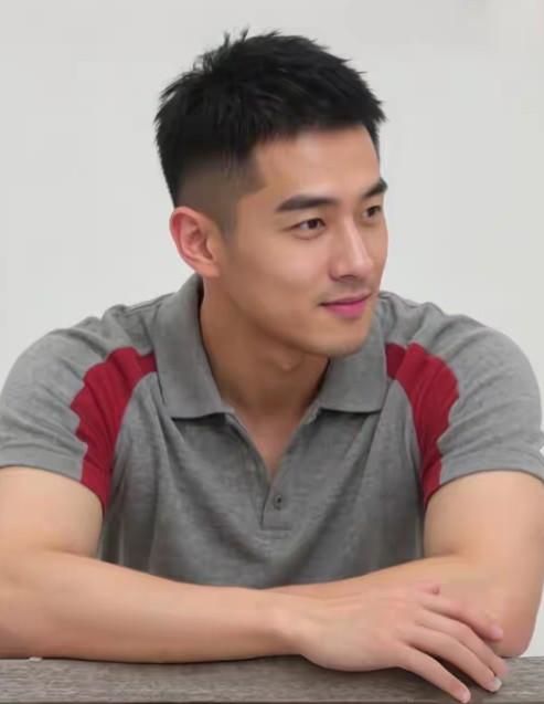 大家都会喜这种长相酷酷的运动型男，健康阳光，热情奔放，阳光帅气，清爽干净，英俊硬