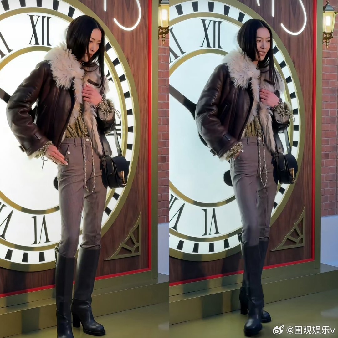 刘雯的腿好夸张像开了长腿滤镜，超模的身材比例确实逆天