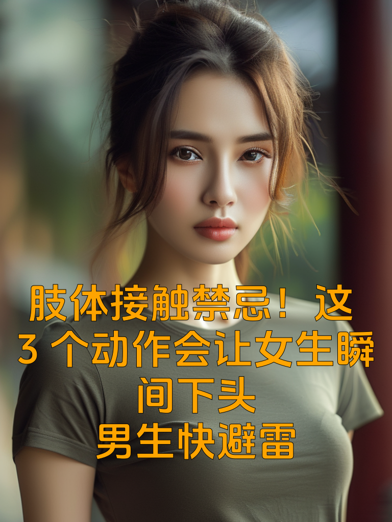 肢体接触禁忌！这3个动作会让女生瞬间下头，男生快避雷