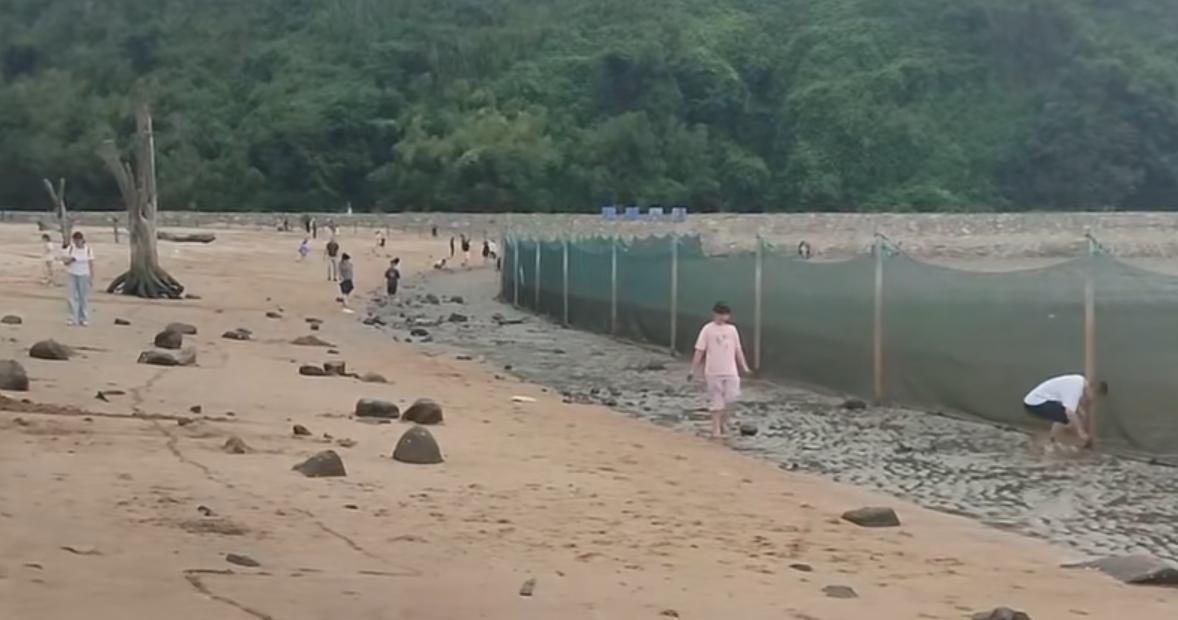 竟然把大海圈起来？38元一位赶海！10月3日国庆长假期间，浙江宁波象