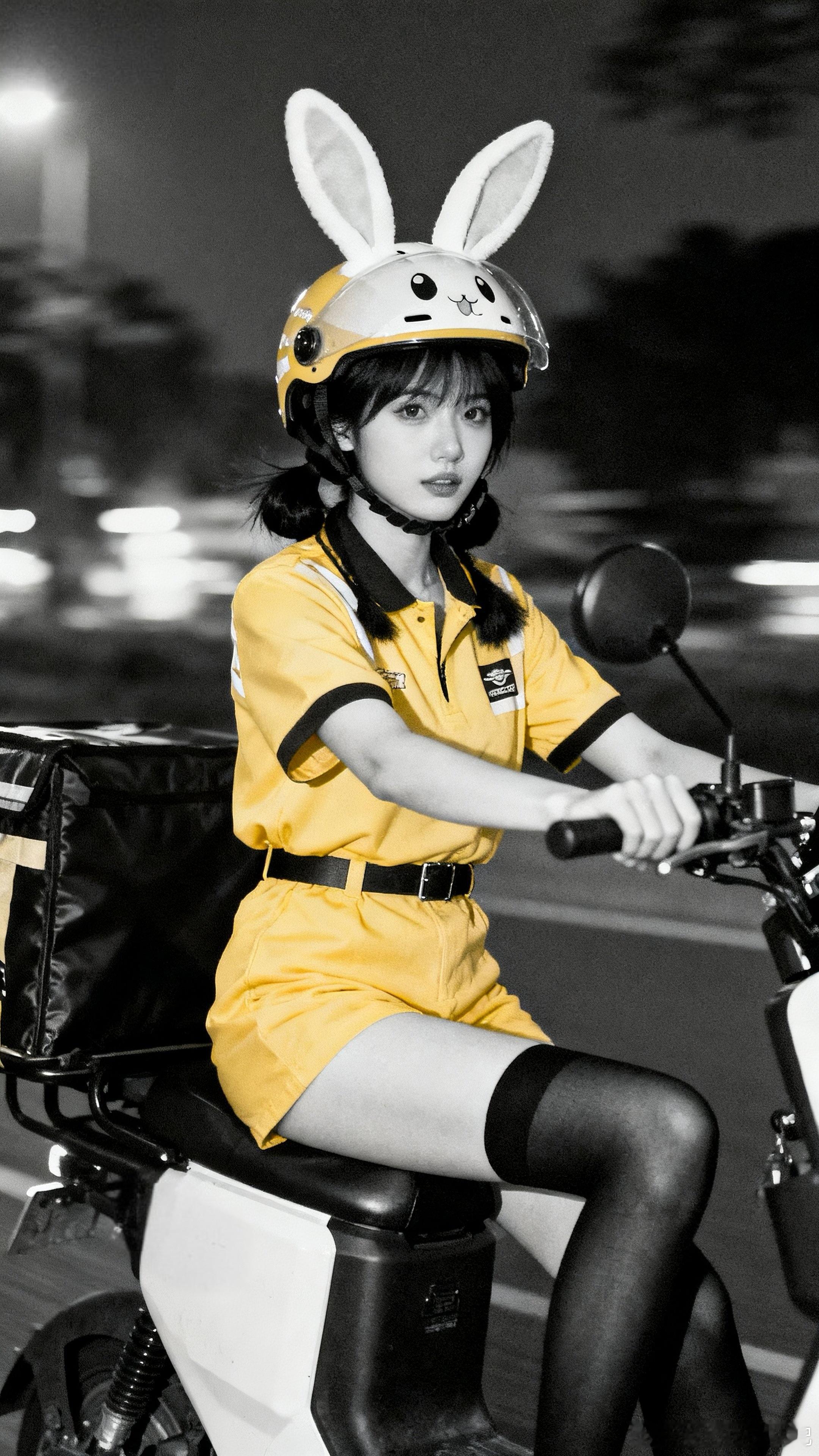 街拍送外卖美女精彩人像​​​