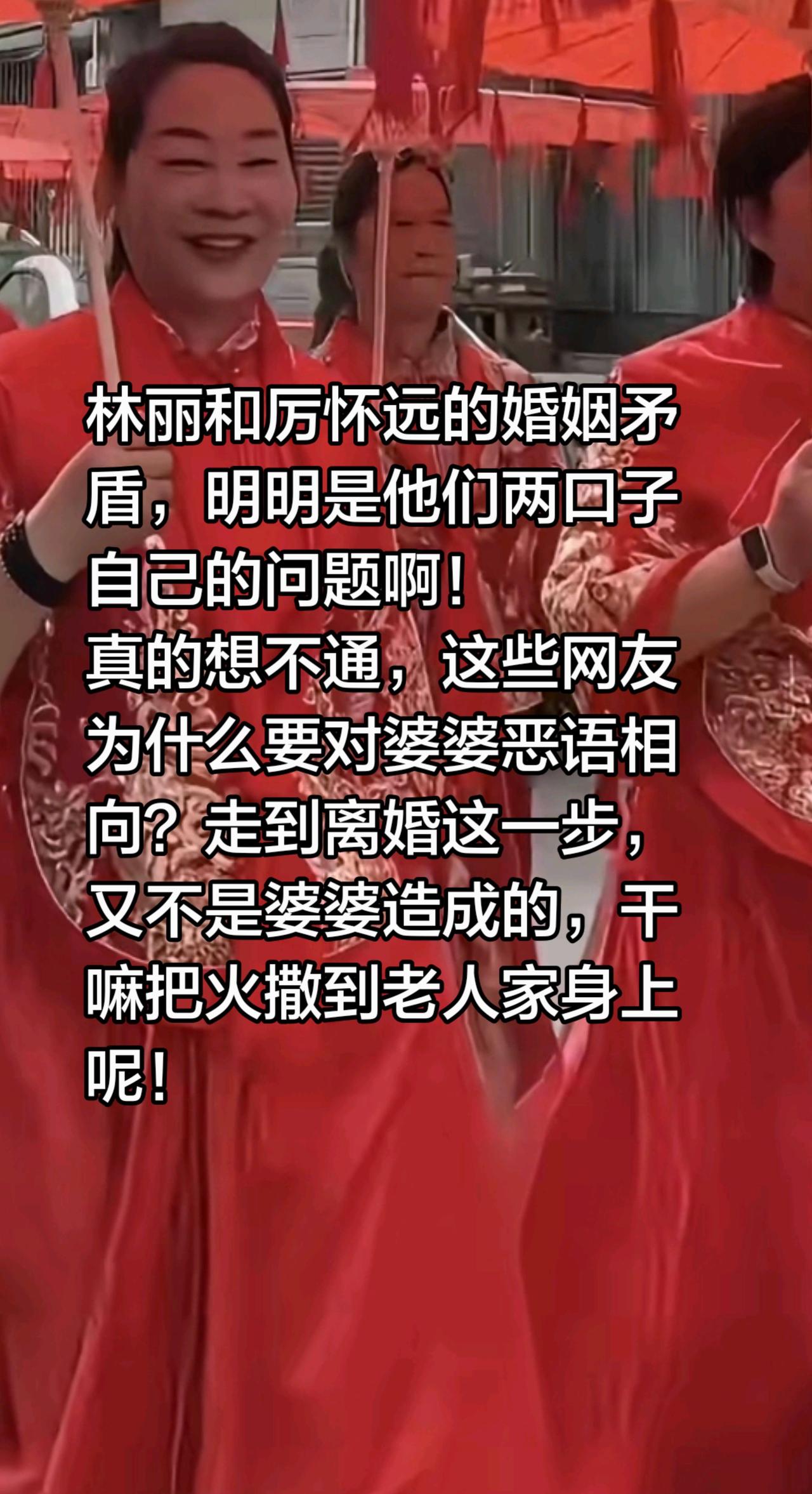想不通为什么网友会对利爸利妈恶语相向？林丽和厉怀远的婚姻矛盾，明明是他们两口子自