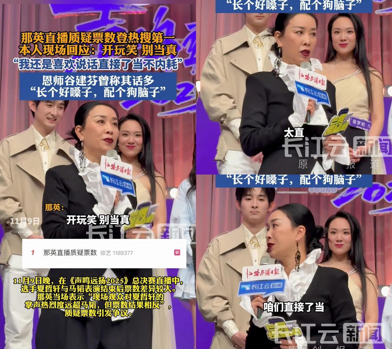 那英又犯轴了？直播怼票数，大家居然集体喊“干得好”！《声鸣远扬2025》