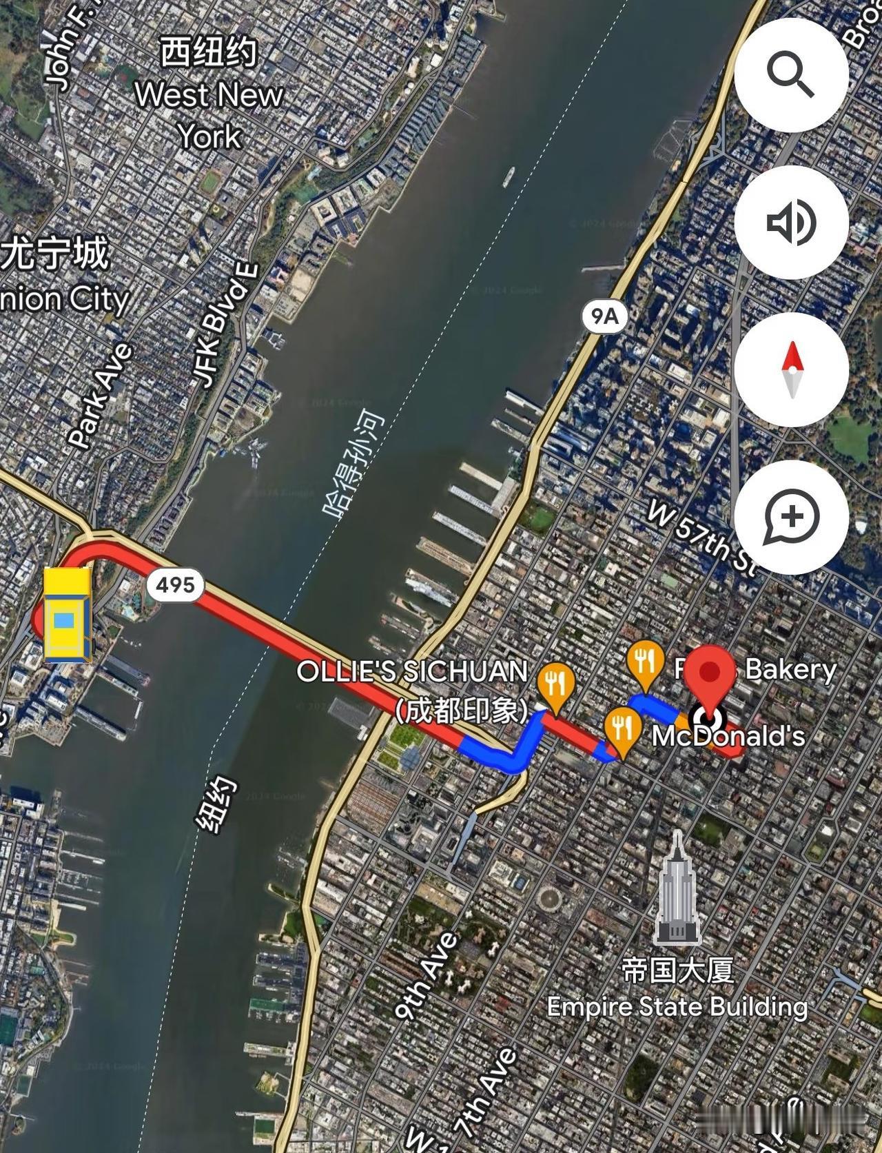 纽约林肯隧道收费很贵。虽然没有限号、摇号、进京证等措施，纽约曼哈顿岛交通很堵，林