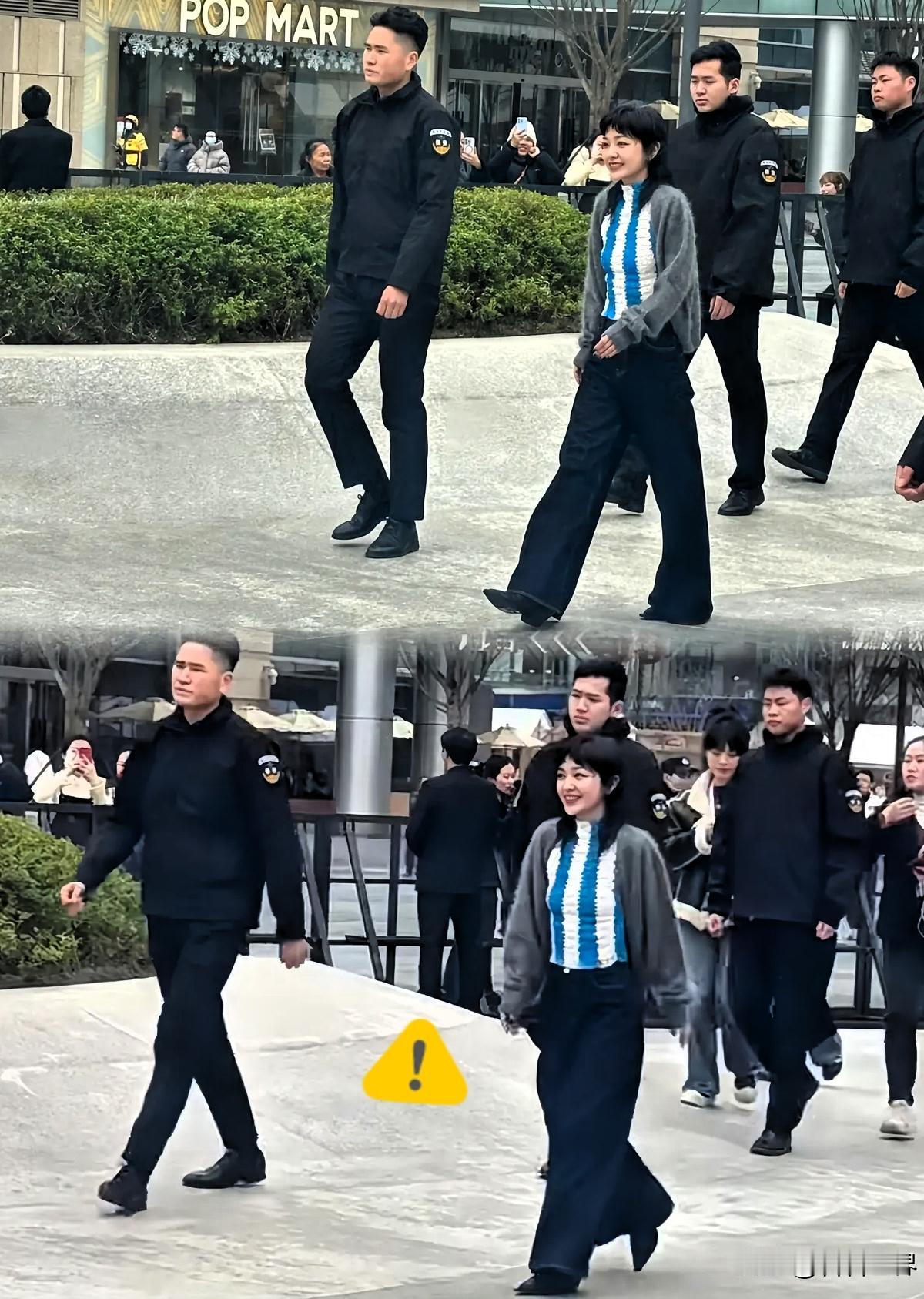 终于见着那谁本人了！说实话，没滤镜加持真没网传那么惊艳，要不是保安跟着，放人群里