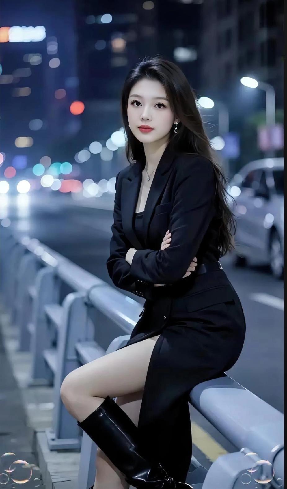 夜色阑珊处，佳人倚栏杆。