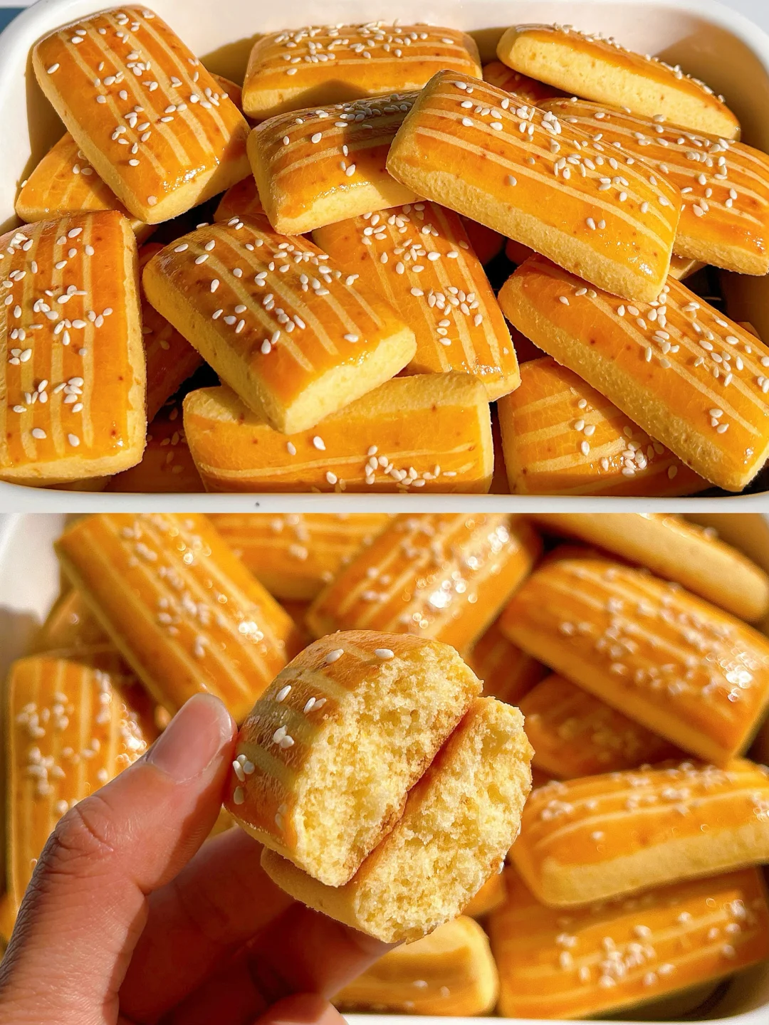 一次成功‼️玉米面做的老式软饼干，巨好吃