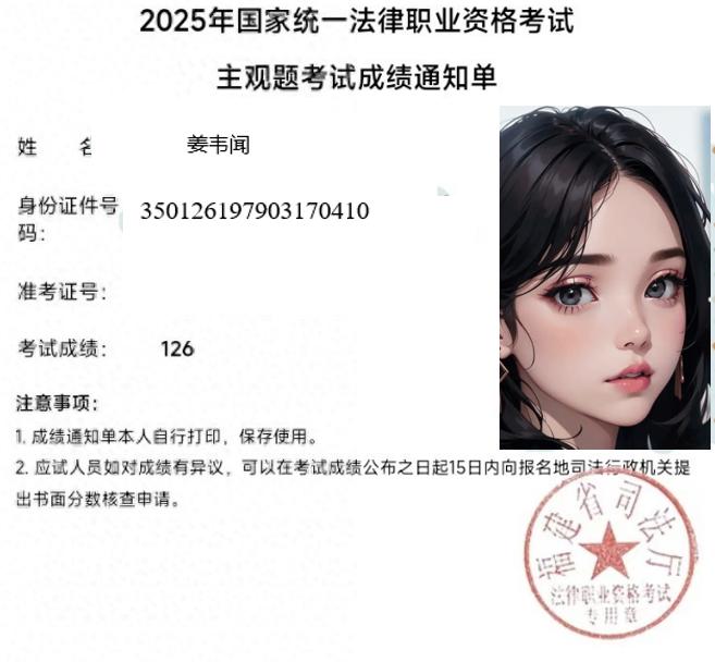 今天，2025法考主观题成绩公布了，很多失业中年男通过了主观题，很快就拿证了，然