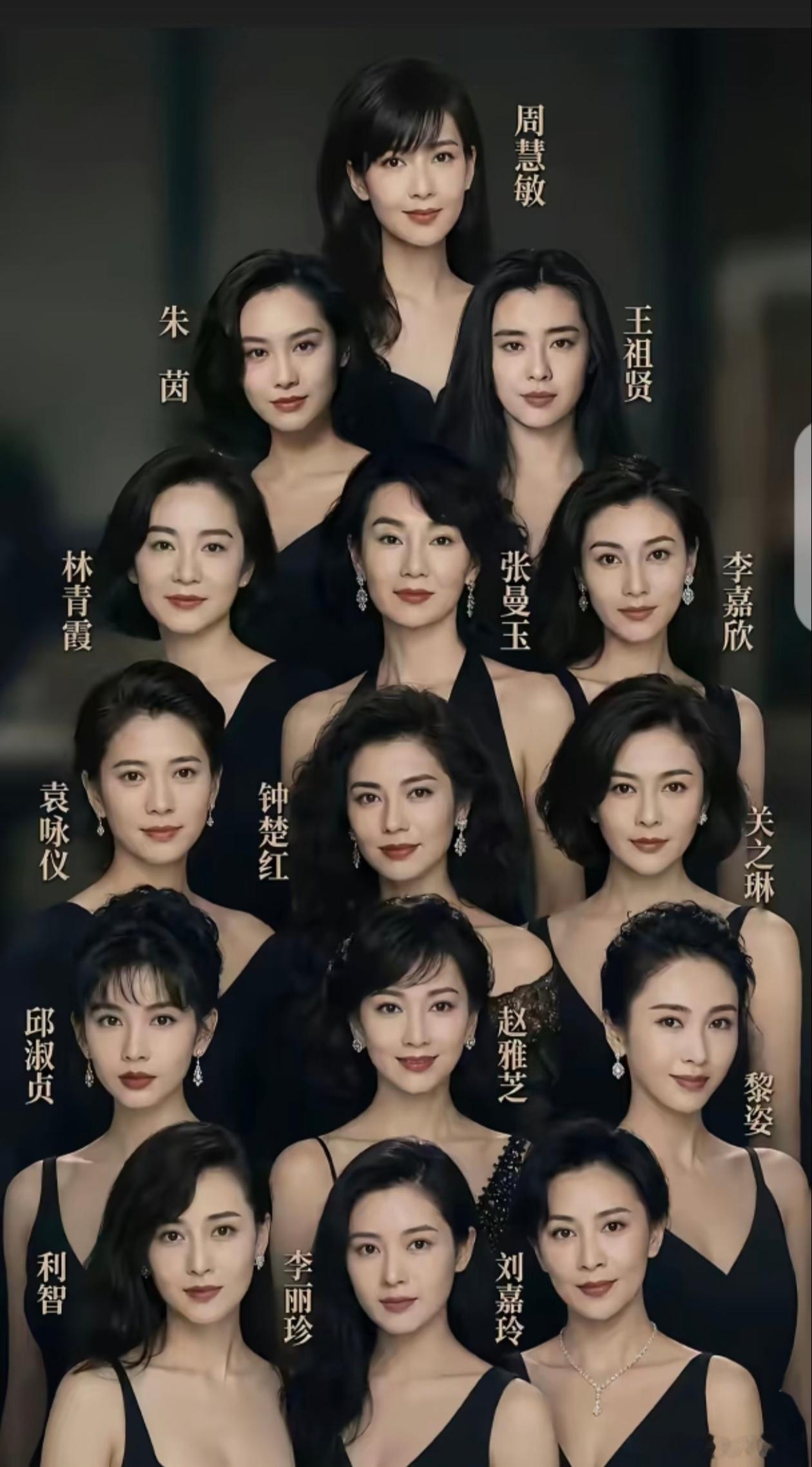 香港女星金字塔，位置不重要，你最喜欢谁[doge]​​​