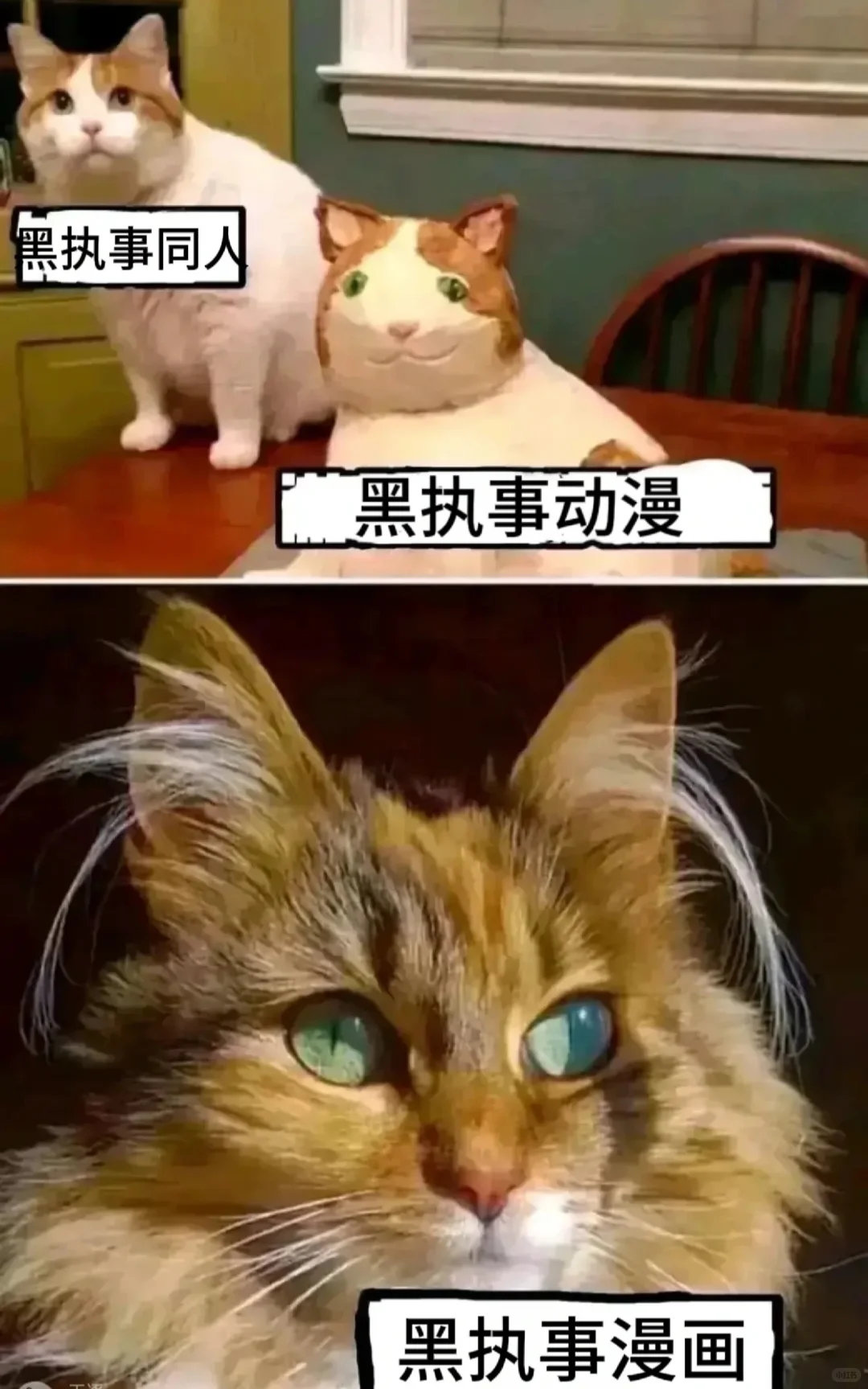 黑执事画风的区别......​​​