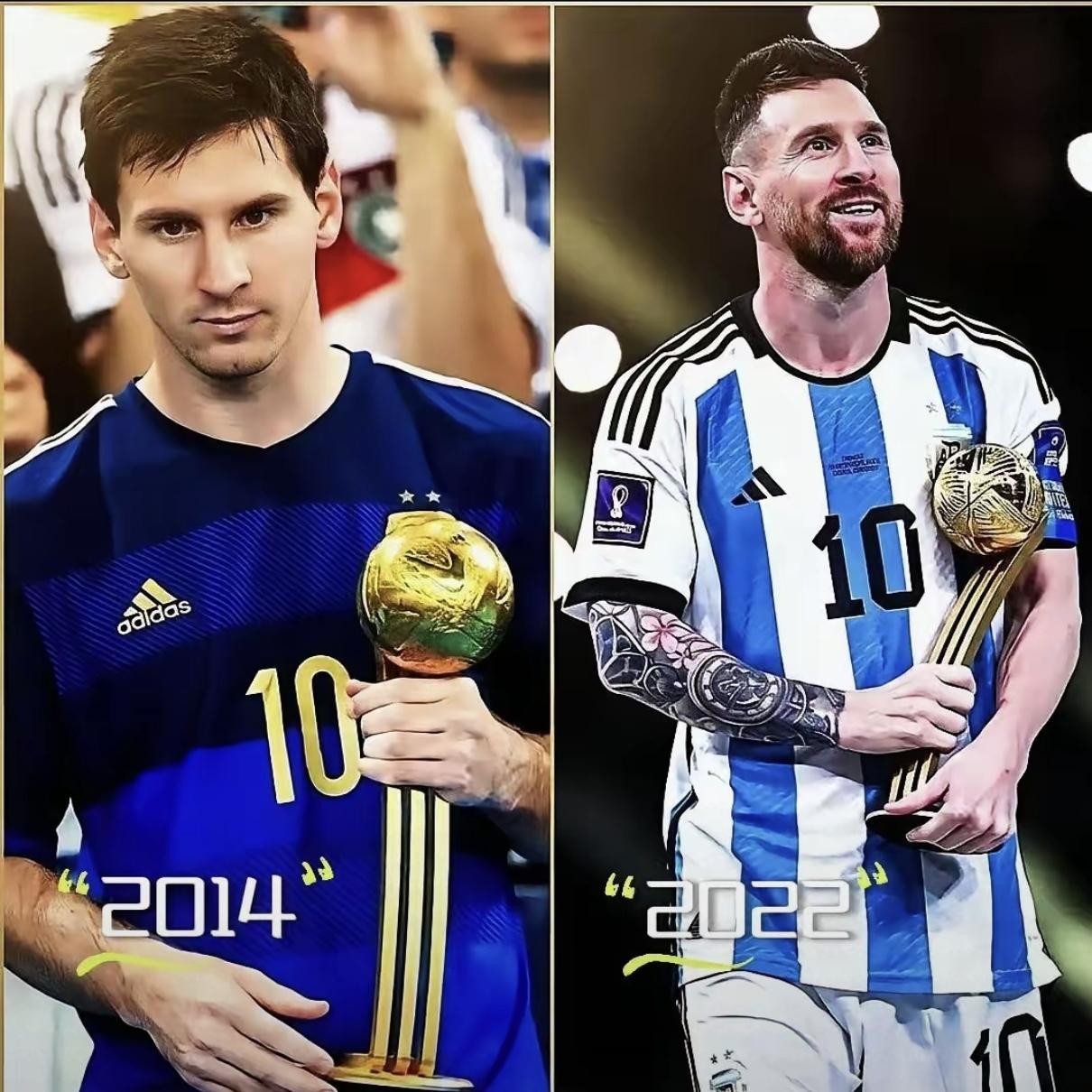 2014世界杯，阿根廷虽然获得亚军，但梅西却获得世界杯金球；2026世界杯，