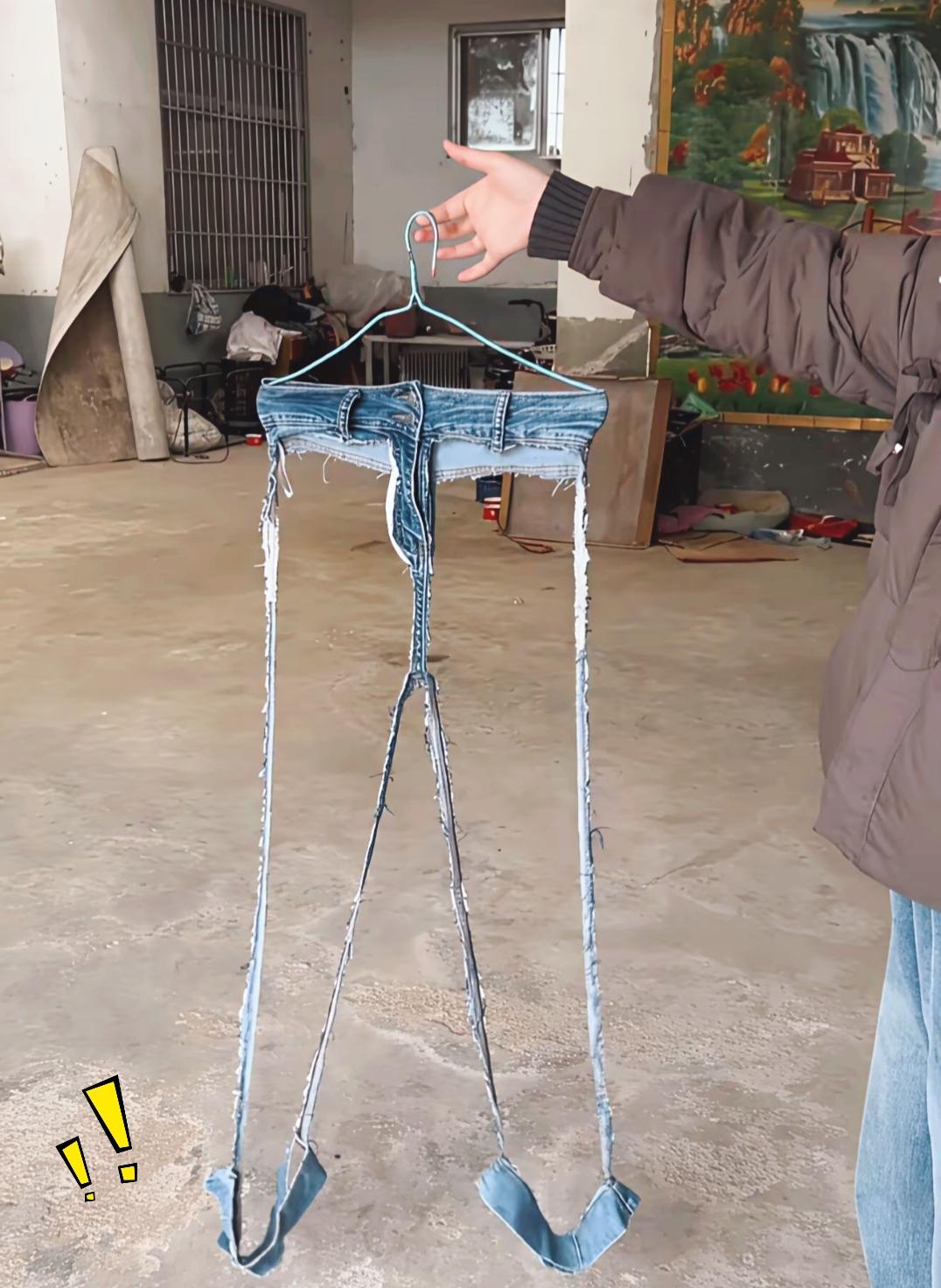 真让人哭笑不得呀！最近家里发生这么一件趣事。小姨子网购的新款裤子，岳母看见当场就