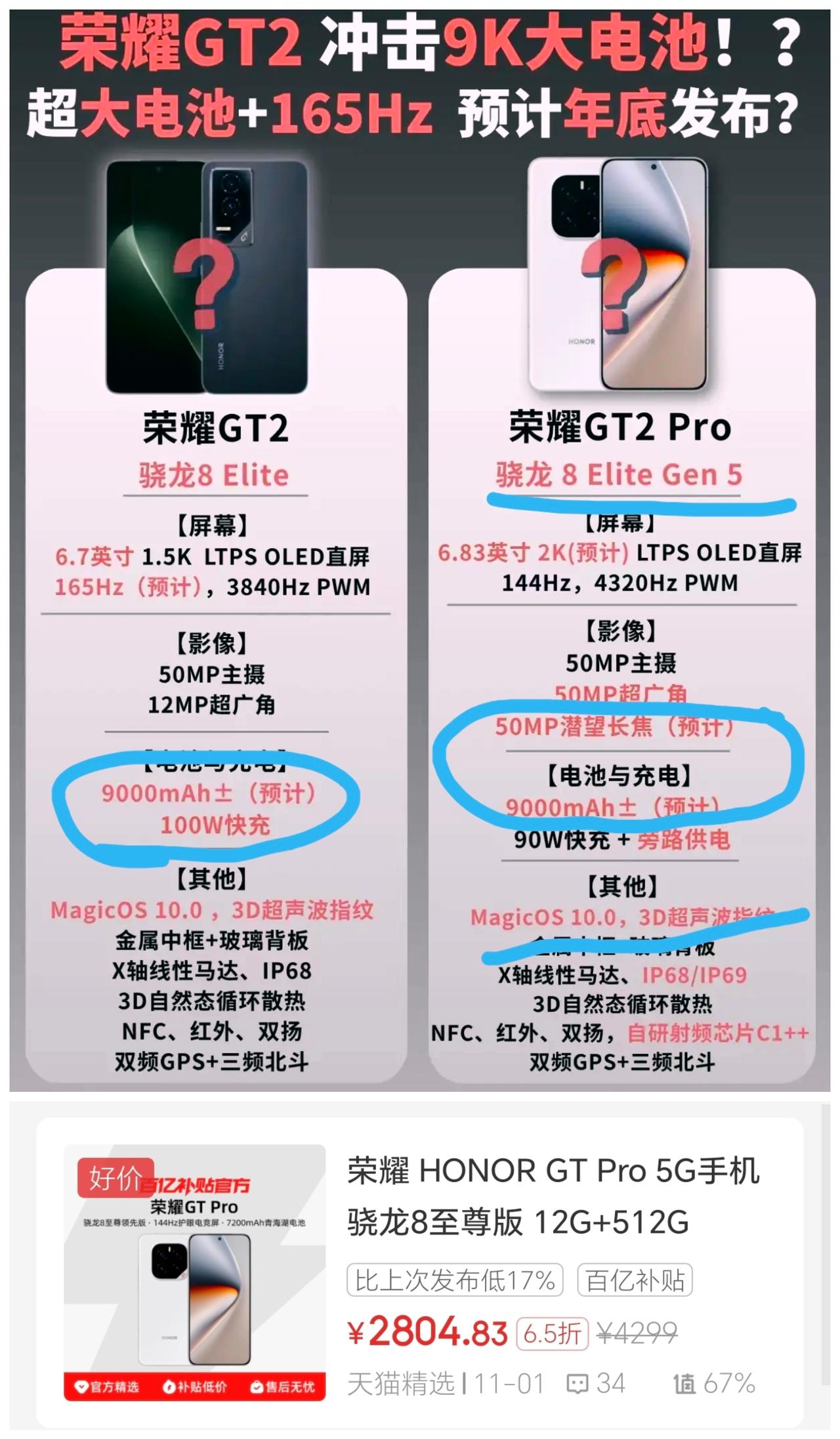 荣耀这操作真是让人惊掉下巴[捂脸哭]荣耀GT2系列这是要霸榜线上市场的节奏。从目