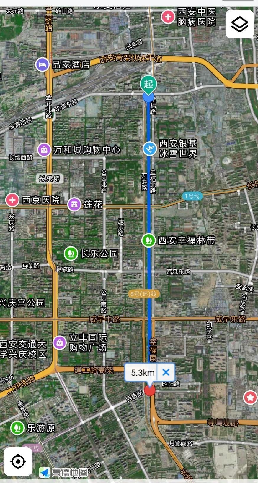 这规划太超前了吧，西安城市绿轴，这是当年苏联规划专家搞出来的，隔离工业区和居住区