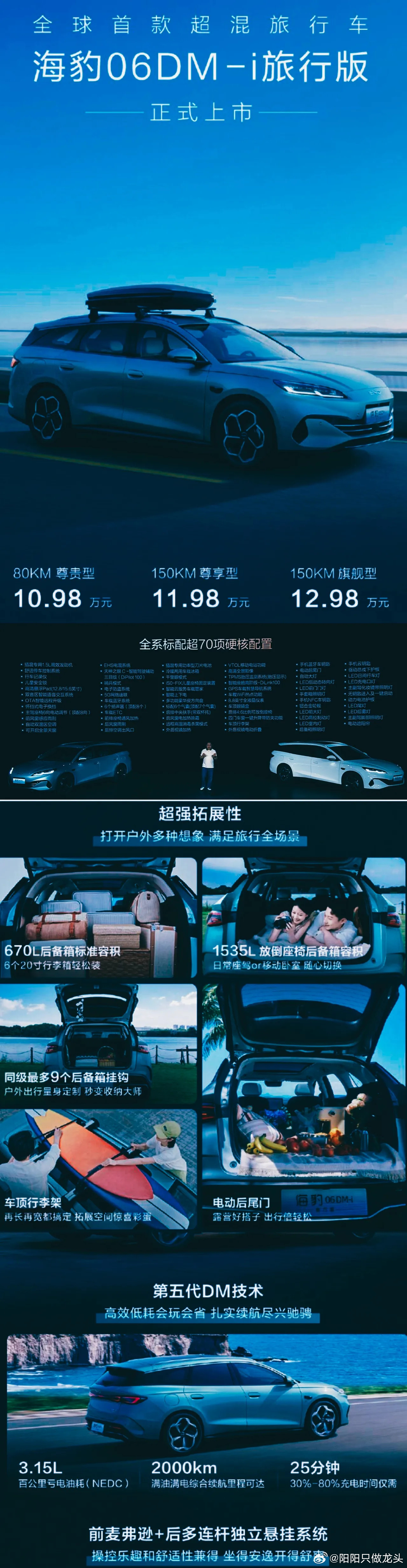 王传福这回是谁的面子都不给！看完比亚迪海豹06DMi旅行版的发布会以后，本以为王