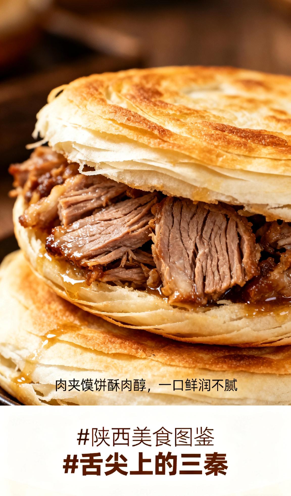 陕西美食排名前五名是什么肉夹馍饼酥肉醇，一口鲜润不腻；凉皮筋滑酸辣，裹满烟火滋味