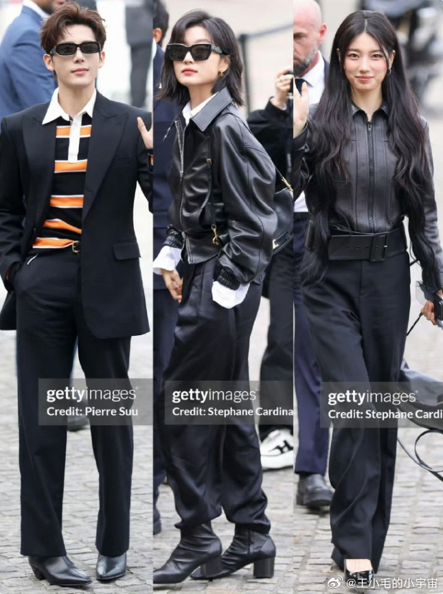 王安宇孙千的巴黎看修生图赢麻了！Celine大秀这次邀请了品牌大使王安宇和孙千巴