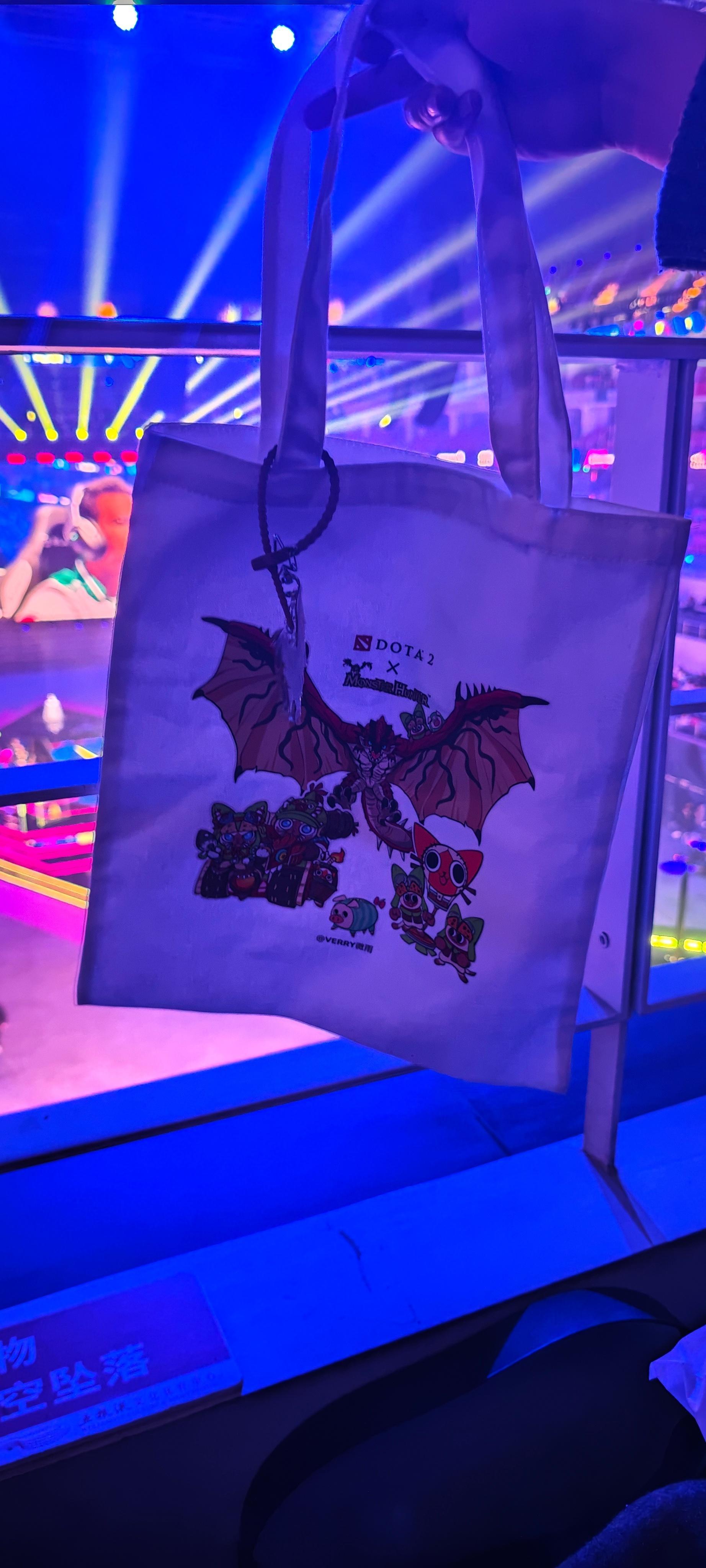 哇塞，收到了的怪猎dota2周边！好开心！成都blastdota2DOTA2