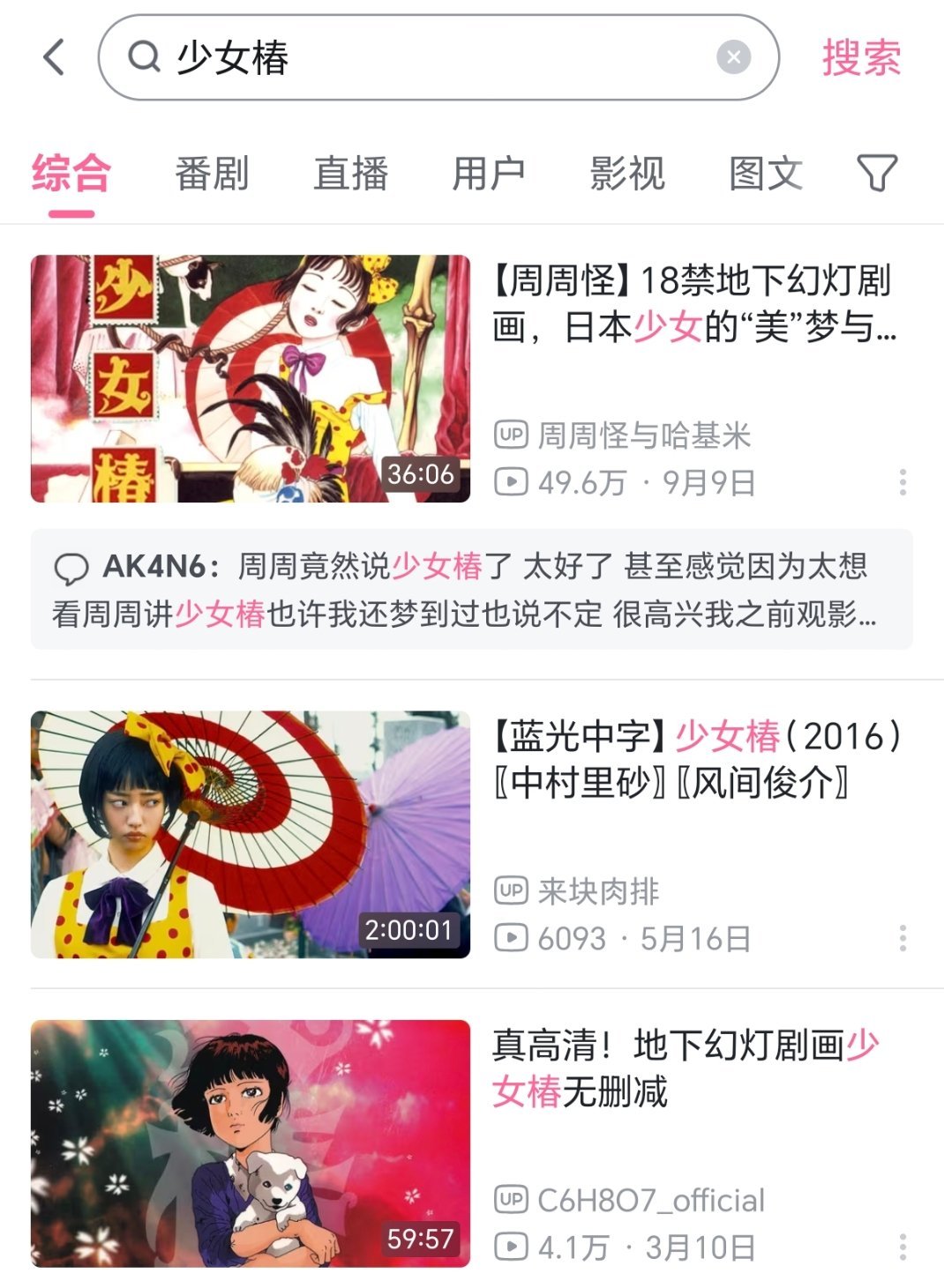这片子真的蛮猎奇的。真人版可以去外面找原片看。b站都是剪过的。可以先看第一个的