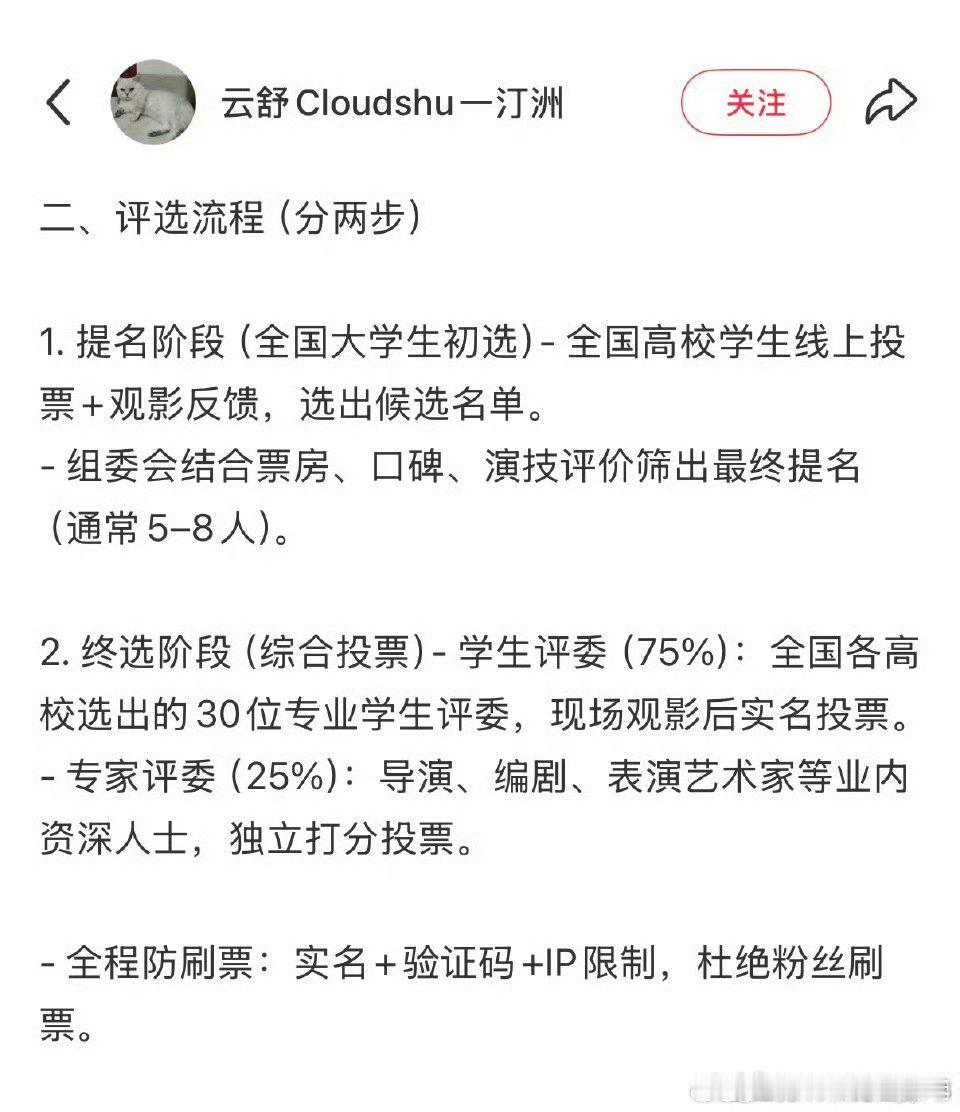 肖战获奖含金量之高，偶们大学生亲选的最佳男演员，真正的民选影帝，含金量很高的！没
