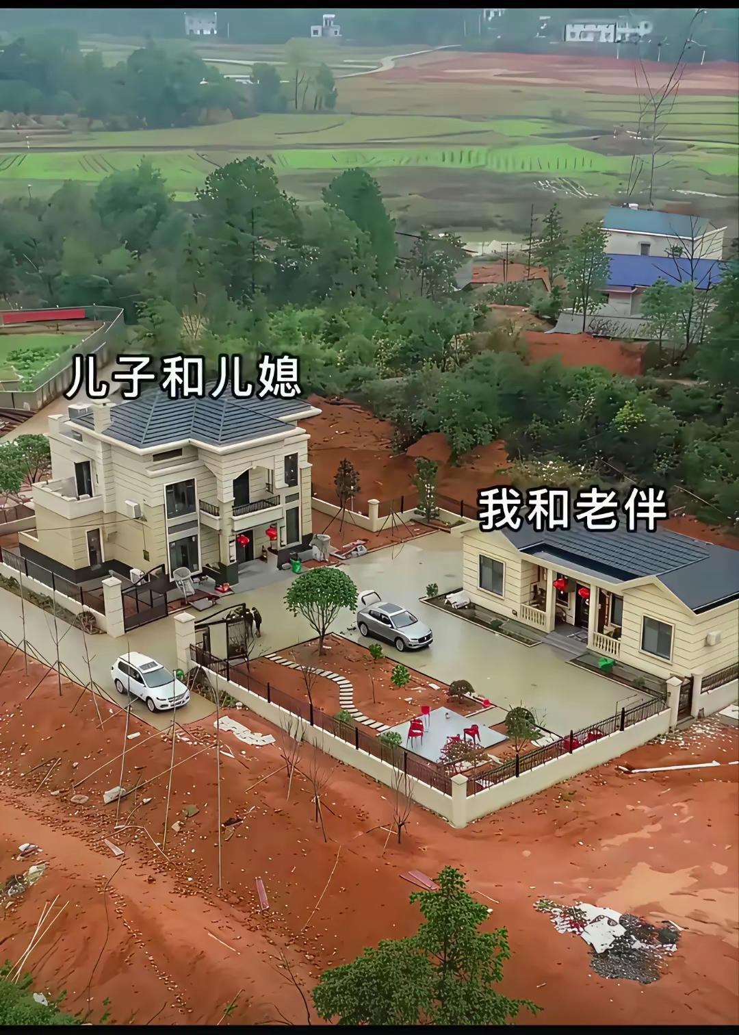 这样盖房子建别墅好，有利于婆媳关系良好展开。各得其所，边界感分明。公婆是公婆是