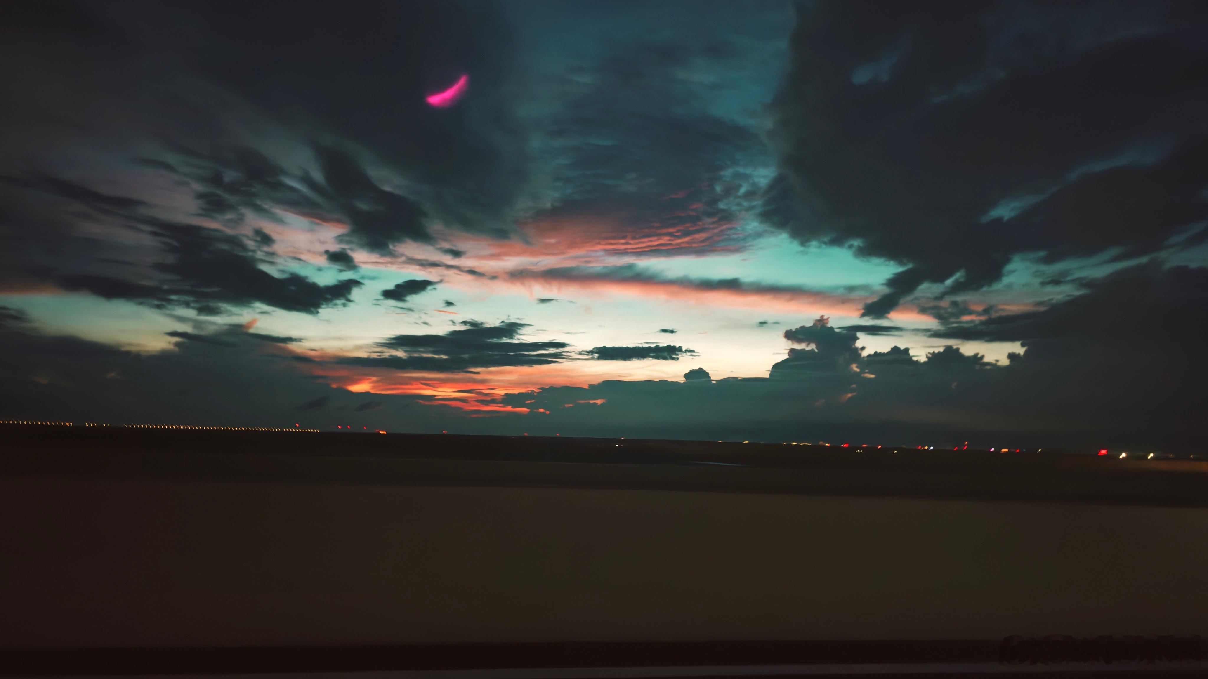 下完雨的天空，真美呀！！！焦作·人民胜利渠渠首
