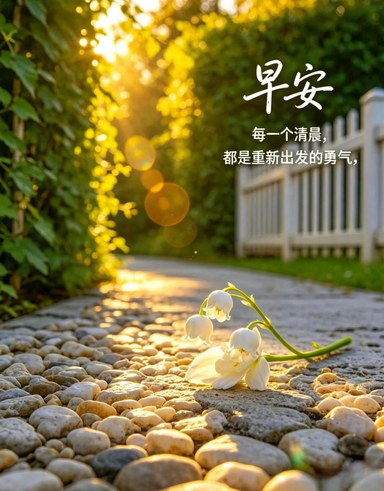 每一个清晨都是重新出发的勇气不负晨光，不负自己。日出有盼，晨起有光。​