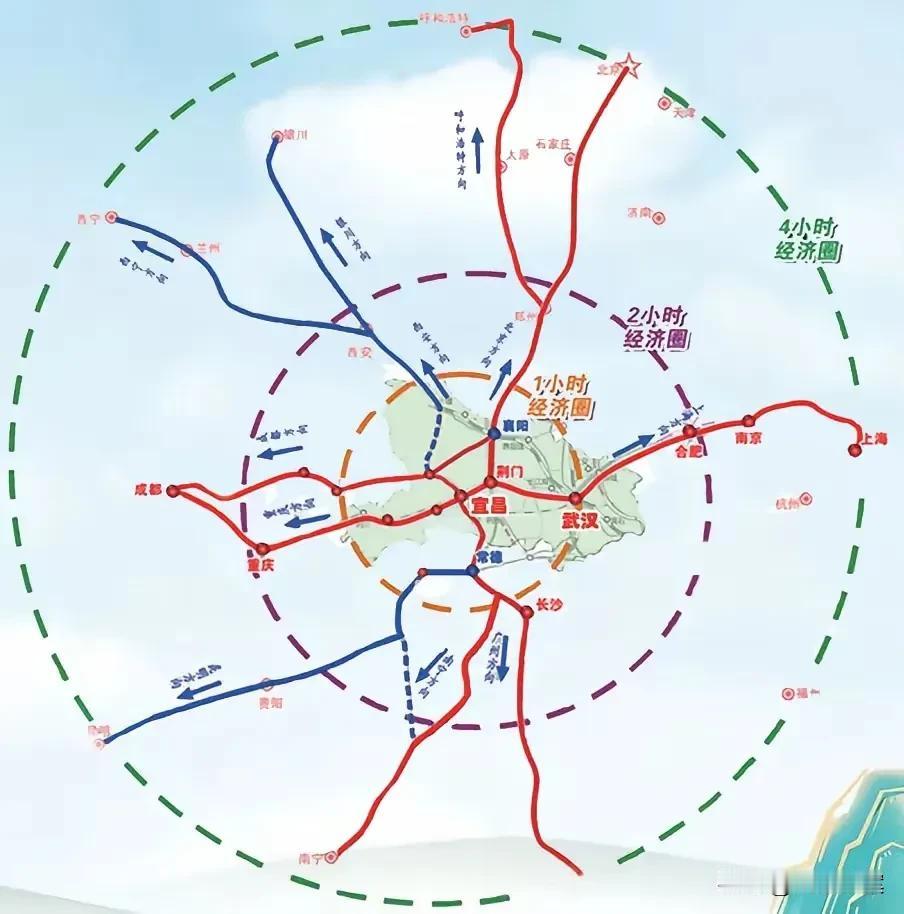 湖北襄阳的全国高铁枢纽地位，正在被宜昌超越？随着沿江高铁、宜兴联络线等线路的开通