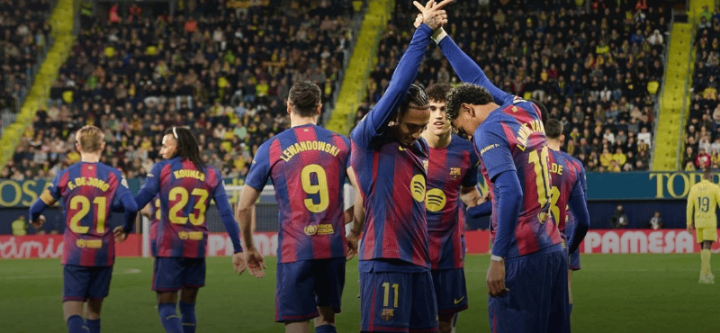 每体为巴萨评分: 乔安-加西亚、拉菲尼亚9分居首, 亚马尔8分