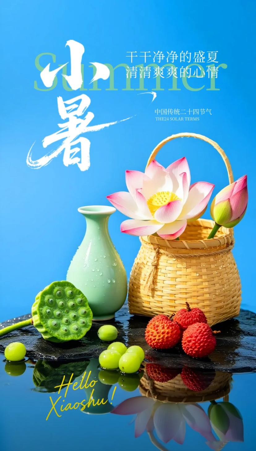 夏晨问安，一杯香茗消夏热，半池荷韵揽清欢。2026./07.07.[