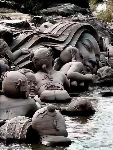 重庆江滩的“长江之母”雕塑，着实让人看得心里发毛。本应是彰显文化底蕴的地标，