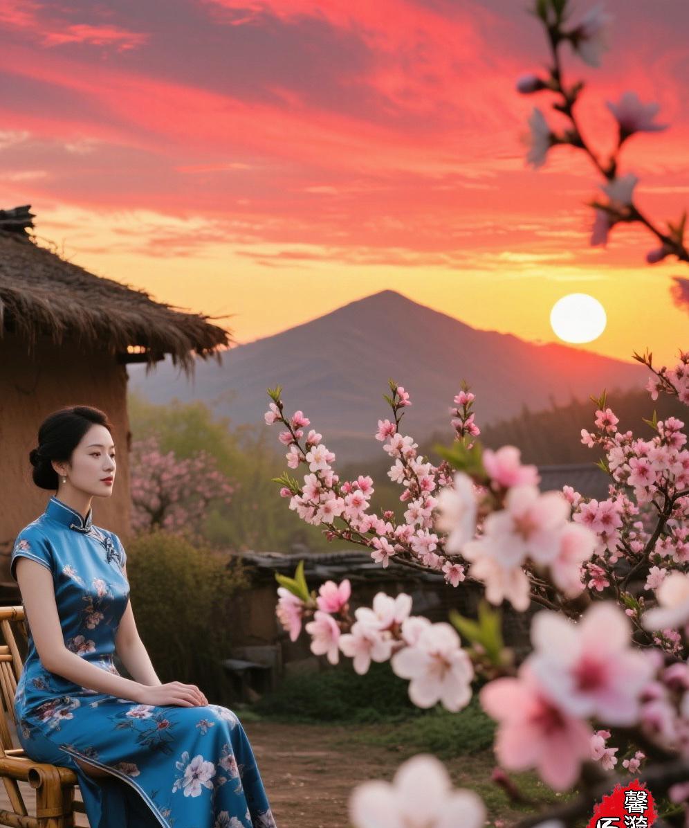 上联：日坐西山霞聚会；下联：？？#馨漪婉风诗联##春日生活打卡季##