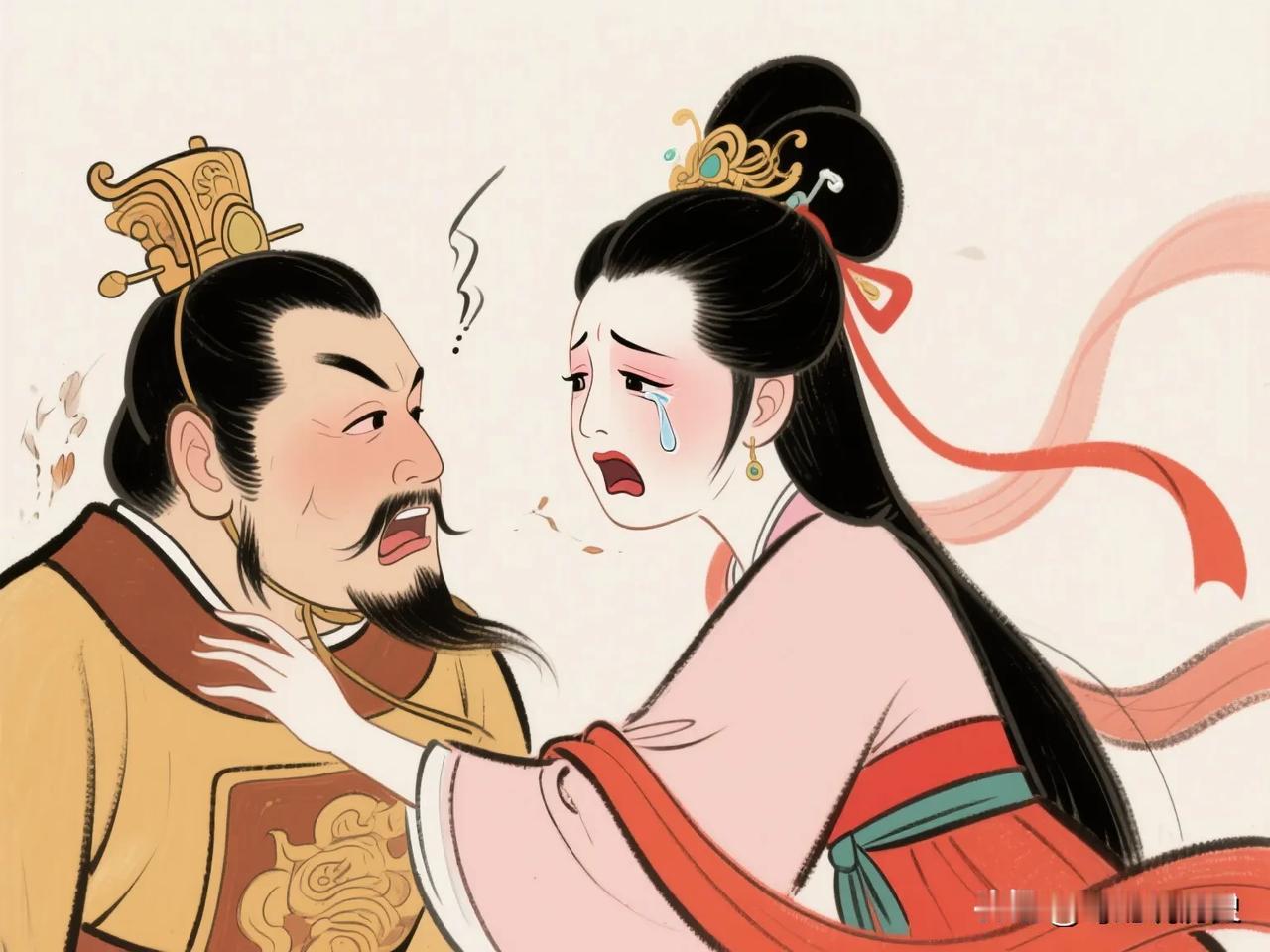 郭子仪之子郭暖一次仗着酒胆，把一向骄纵的升平公主打了，并痛骂：“不要仗着你父是天