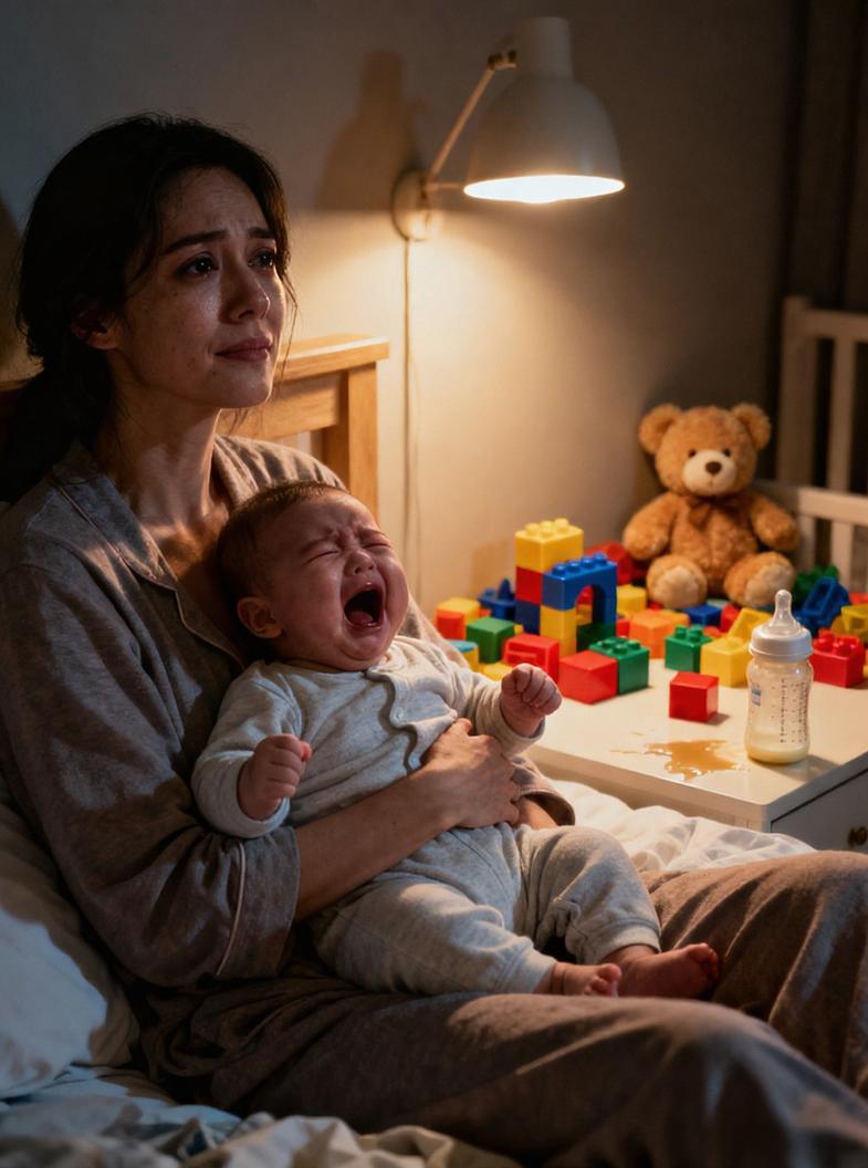 带娃的痛，是藏在崩溃里的无人懂凌晨三点，刚把哭闹不止的娃哄睡，刚沾到枕头，